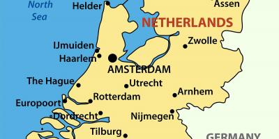 Térkép Holland városok