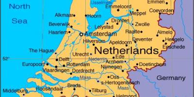 Térkép Holland városok