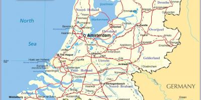 Holland Hollandia térkép