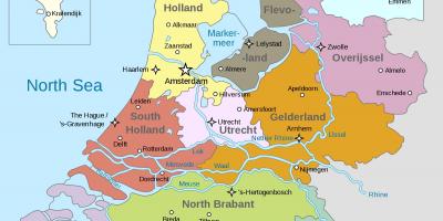 Holland térképen