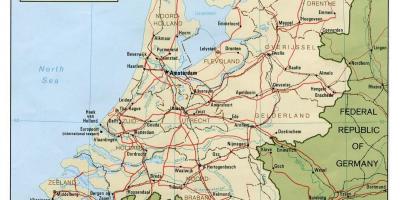 Hollandia térkép